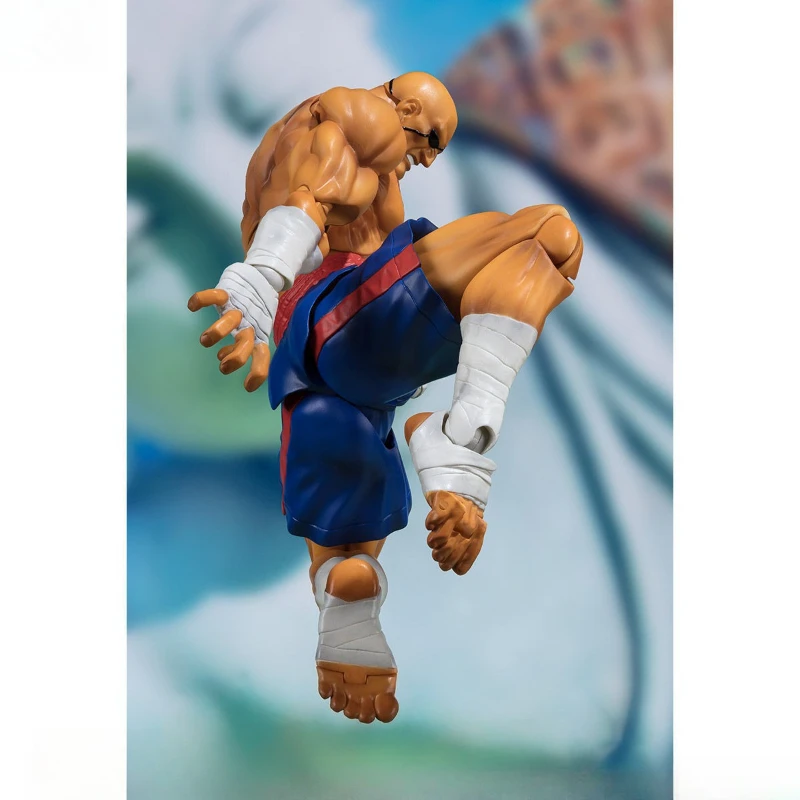 سلسلة بانداي الأصلية S.H.Figuarts 《Street Fighter》Chun - Li,Ken Masters,Sagat Figure Assembly Ornament Toys نموذج قابل للجمع #5