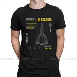 Airplane Lover Lockheed SR-71 Blackbird Military Aircraft TShirt Men Gothic Big Size Casual Crewneck Cotton T Shirt 2020