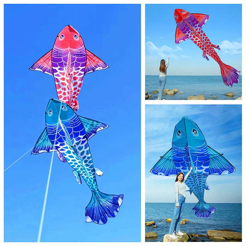 free shipping new fish kites giant kites for adults professional winds kites ripstop fabric Kite flying Outdoor toys koi fish