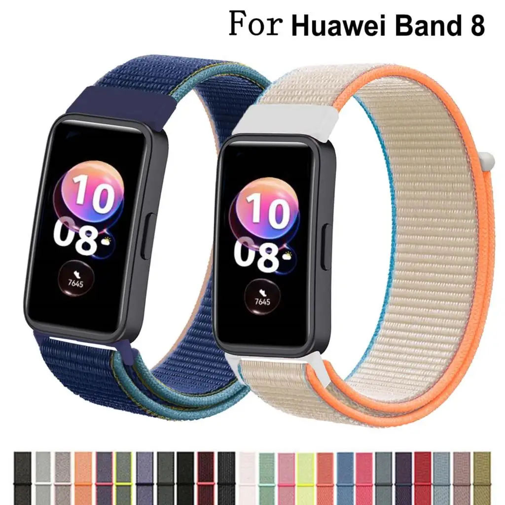 Sport Nylon loop band For Huawei band 8/7 strap accessories Smart watch replacement belt wristband bracelet Huawei band 8 correa