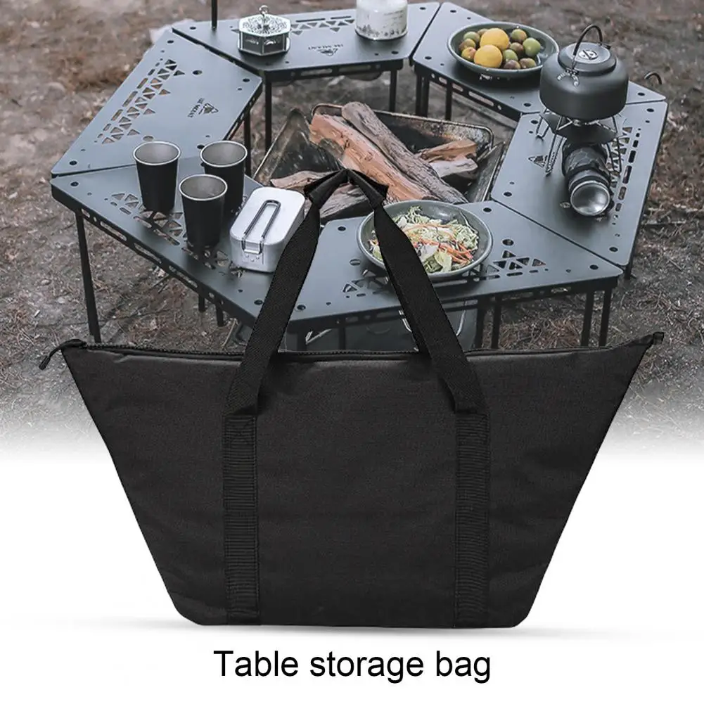 

BBQ Desk Organizer Minimalist Thickened Smooth Zipper Combination Table Barbecue Table Storage Bag Camping Supplies