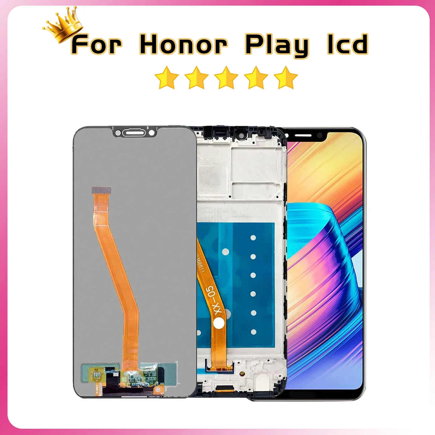 100% Tested For Huawei Honor Play LCD Display Screen Touch With Frame For Honor Play COR-L29 COR-AL00 10 Touch Panel Digitizer