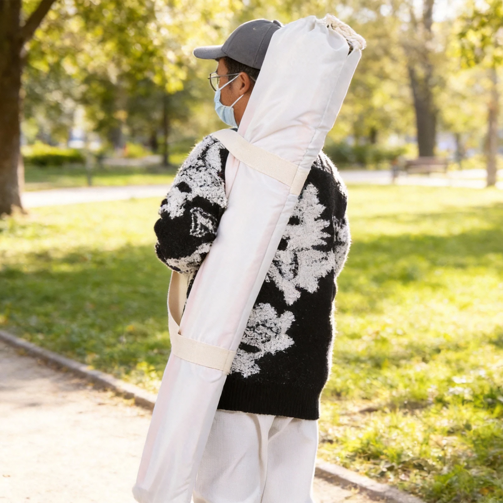 

Пляжный зонт в стиле бохо с бахромой, регулируемый, с защитой от УФ-излучения, для сада, стола, бассейна (белый, цвет мороженого)