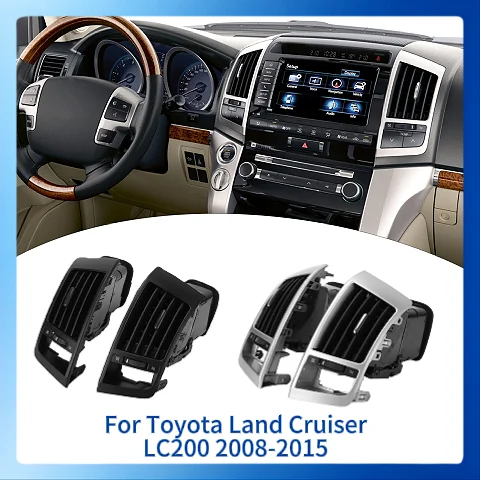 Middle Dashboard Air Conditioning Air Vent Outlet Grille Trim For Toyota Land Cruiser LC200 2008-2015