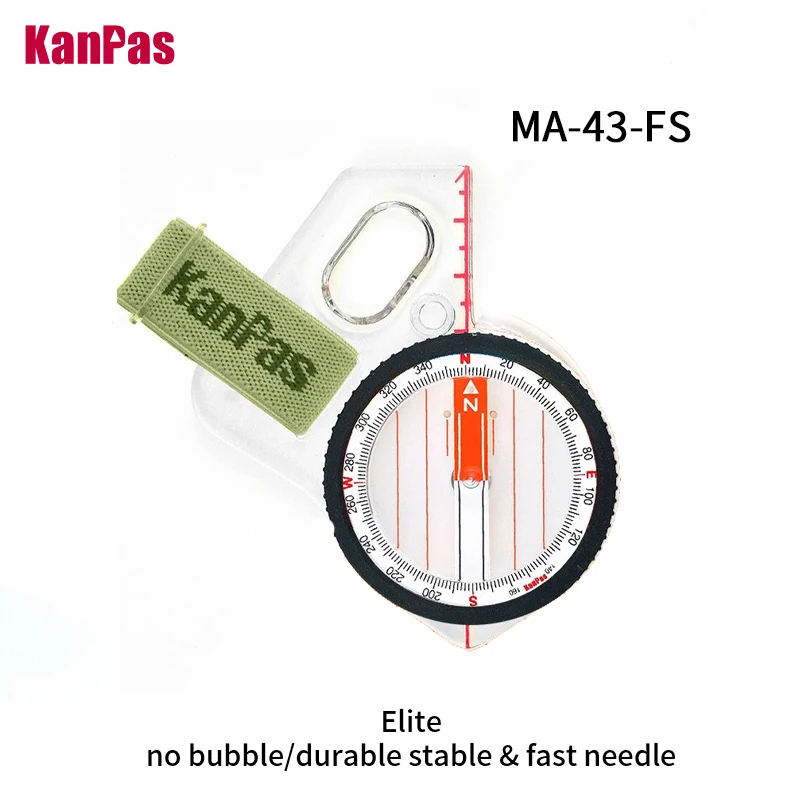 KANPAS  elite competition orienteering  thumb compass with silicon ring,MA-43-FS