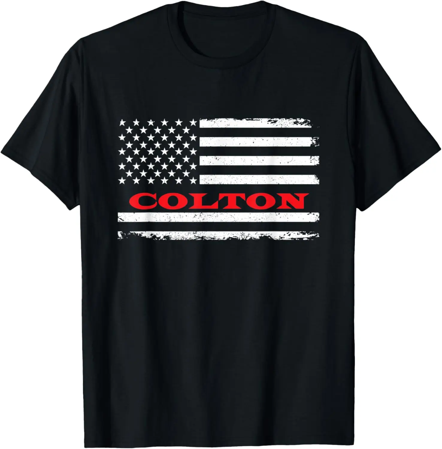 

California American Flag Colton USA Patriotic Souvenir T-Shirt