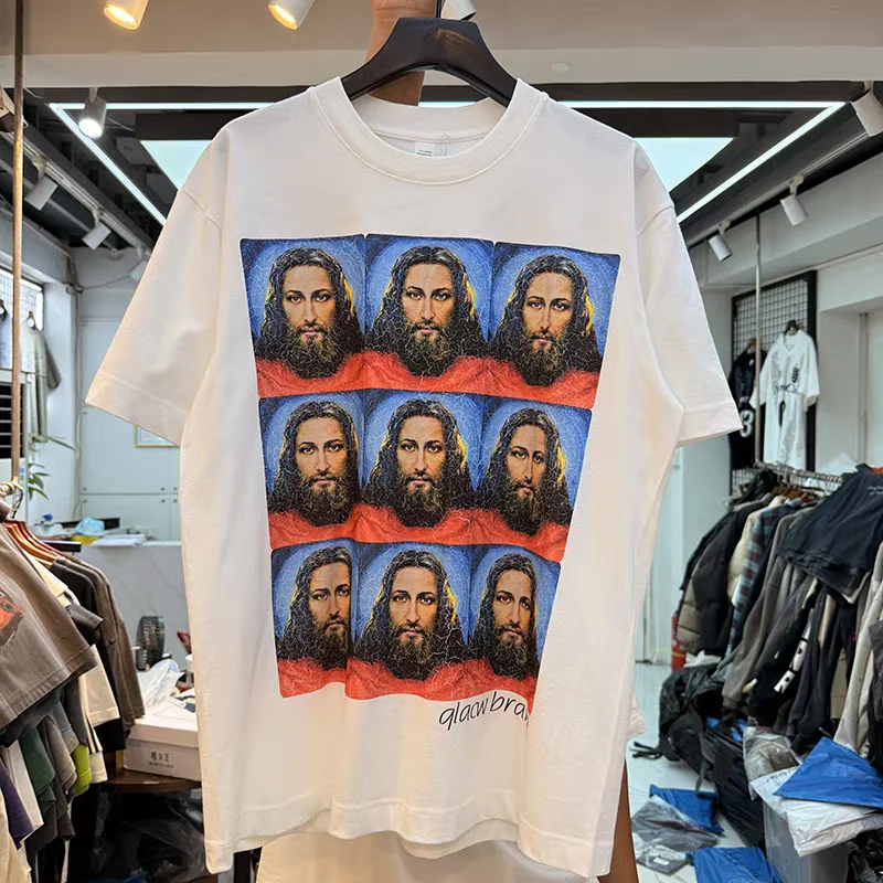 Fun portrait print T Shirt Men Women Best Quality Summer Style T-shirt Top Tees