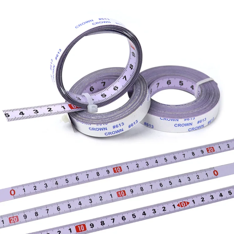 Self-Adhesive Tape Measure Steel Tap Metric Scale 1Rice-5Rice Length ForTGroove Woodworking Table Saw Home Measuring Tools