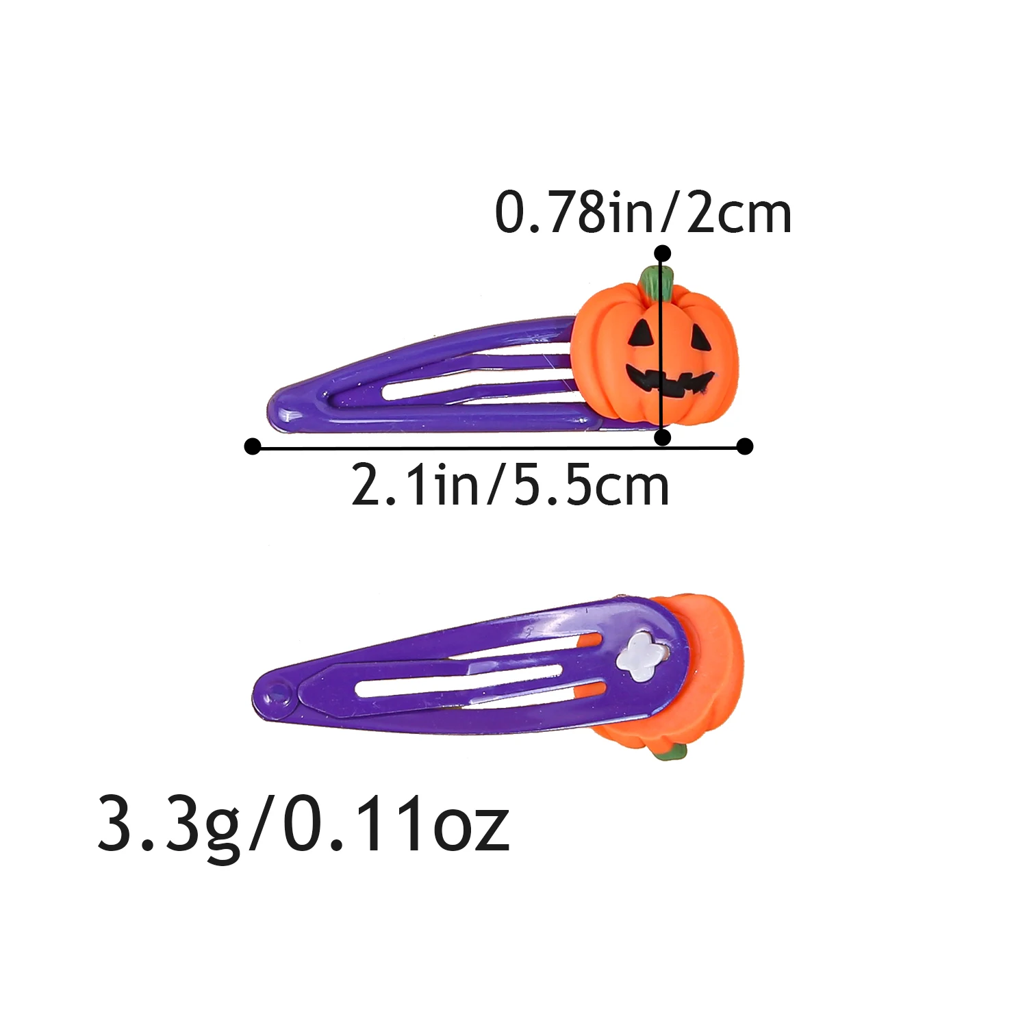 20/30/40pcs Random Colors Castle Magic Hat Ghost Face Pumpkin BB Clip For Girls Kid Fashion Hair Clip Halloween Hair Accessories
