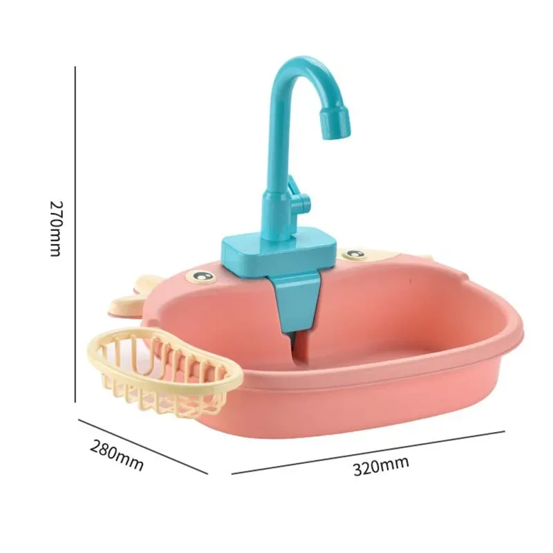 Jouets d'évier de cuisine pour enfants, simulation de lave-vaisselle électrique, mini cuisine, nourriture, maison de jeu de simulation, ensemble de jouets pour enfants, jouets pour filles