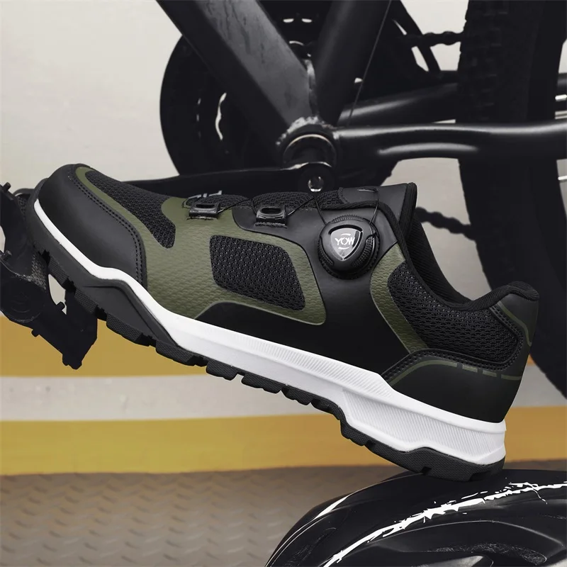 

Comfortable casual four season road mountain bike riding shoes unisex anti slip fashion commuting outdoor off-road riding shoes