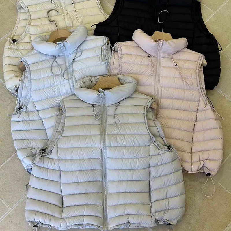 2026 Autumn and Winter Women's Down Vest Loose Windproof 90% White Duck Down Top