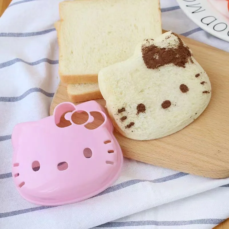 Hello Kitty Sandwich Mold, Molde Biscuit Criativo, Pão Caseiro, Bolas De Arroz Para Crianças, Ferramentas DIY Breakfast Bento, Acessórios de Cozinha