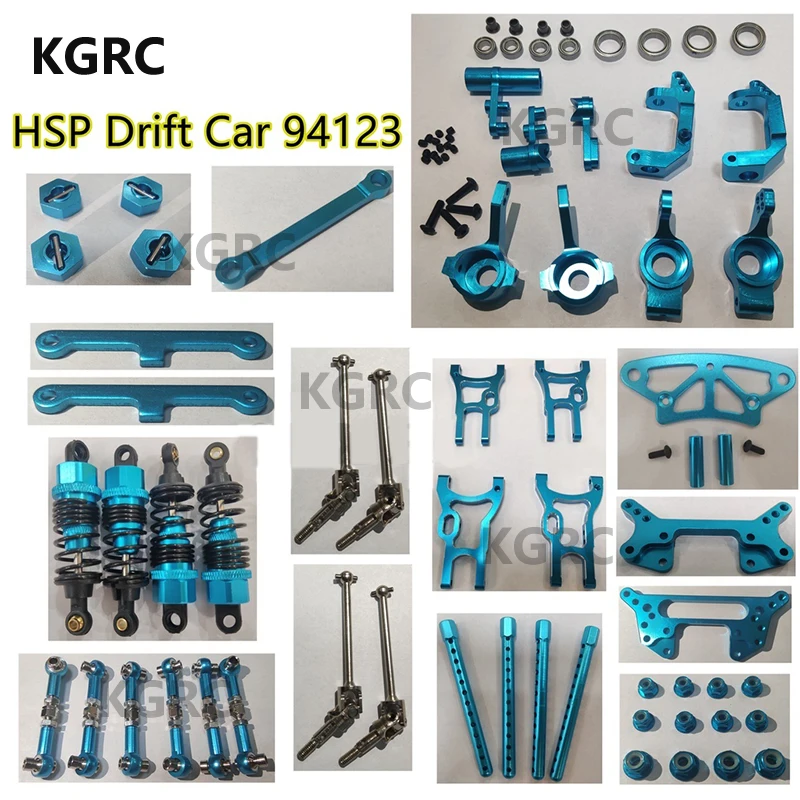 

HSP 94123 Part Full Set Metal Upgrade For 1/10 On Road & Drift Car Electric or Nitro HSP 94123 94101 94102 94103 94103Pro