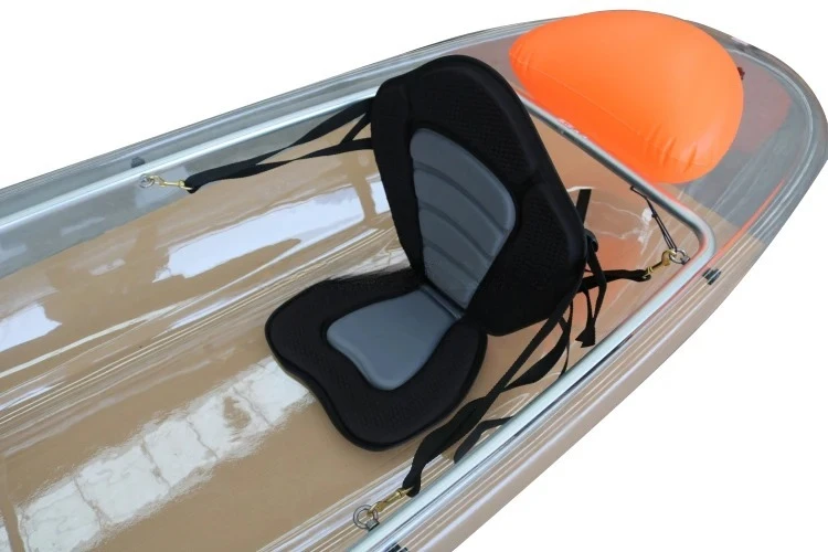 

Cheapest Transparent clear Glass Bottom Crystal Kayak 2 Person Canoe Kayak with Led for Sale