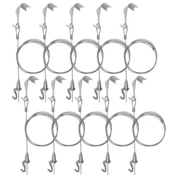 10 Sets Wire Hangers Picture Rail Hook Frame Wire Hanging Kit System Hanger Suite Frames