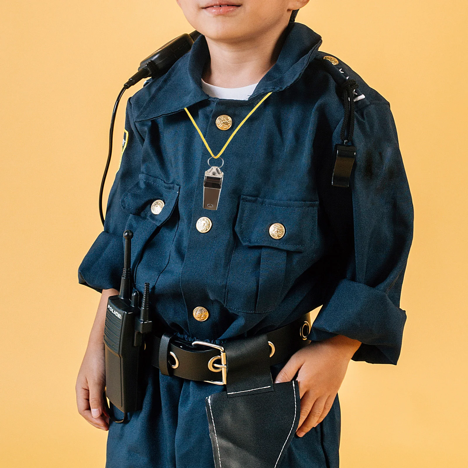 

6Pcs Metal Whistle Loud Crisp Tone Outdoor Safety Whistle for Teachers Coaches Referees Sports Training Emergency Use Pendant