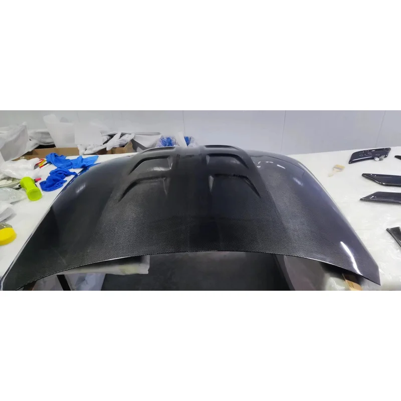 Auto Parts Lightweight Genuine Dry Carbon Fiber Front Hood Exterior Replacement Tuning Sport for G80 M3 G82 G83 M4