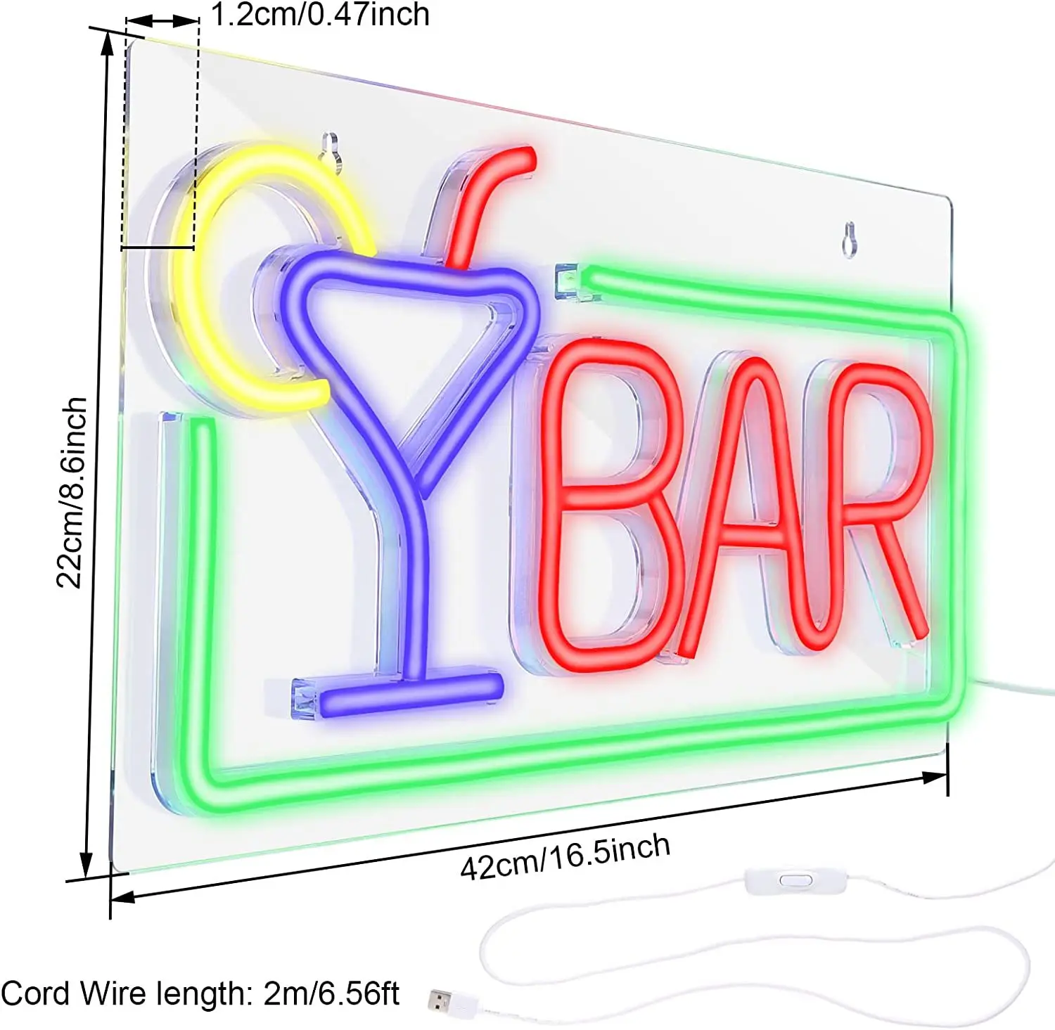 BAR Neon Sign Beer Time Shop Restaurant Hotel KTV Decor Led Neon Light Bedroom Wall Kitchen Personalized Night Light USB Power