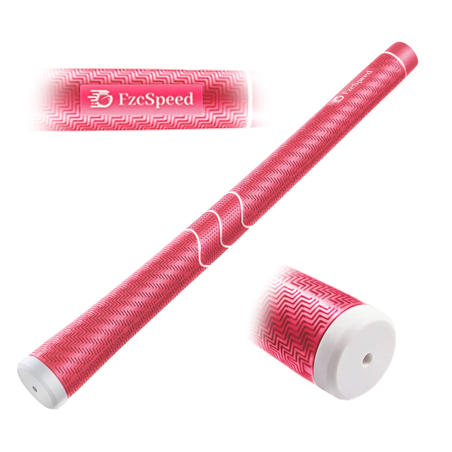 1pc Golf Club Grips Standard Portable TPE Rubber Non-Slip Tapered Shape Wrap for Protecting Hands Swing Training Device 8 Color