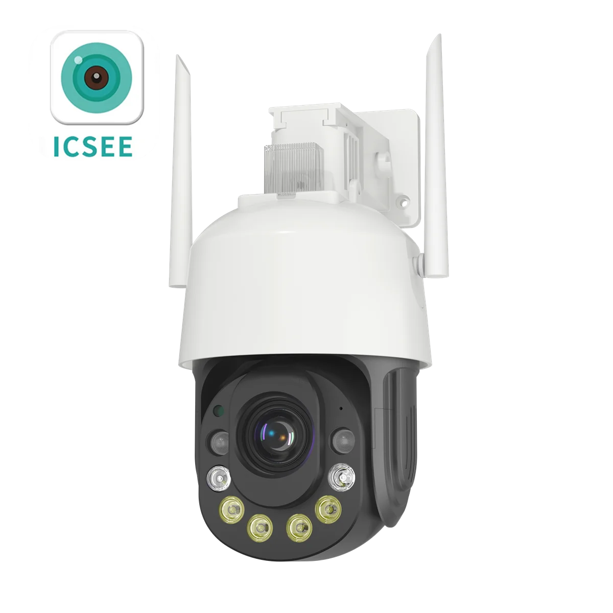 4.5Inch Metal Case 5MP iCsee APP 18x Zoom  PTZ 4G/IP Dome Camera AI Humanoid Detection Full Color Security CCTV Baby Monitor