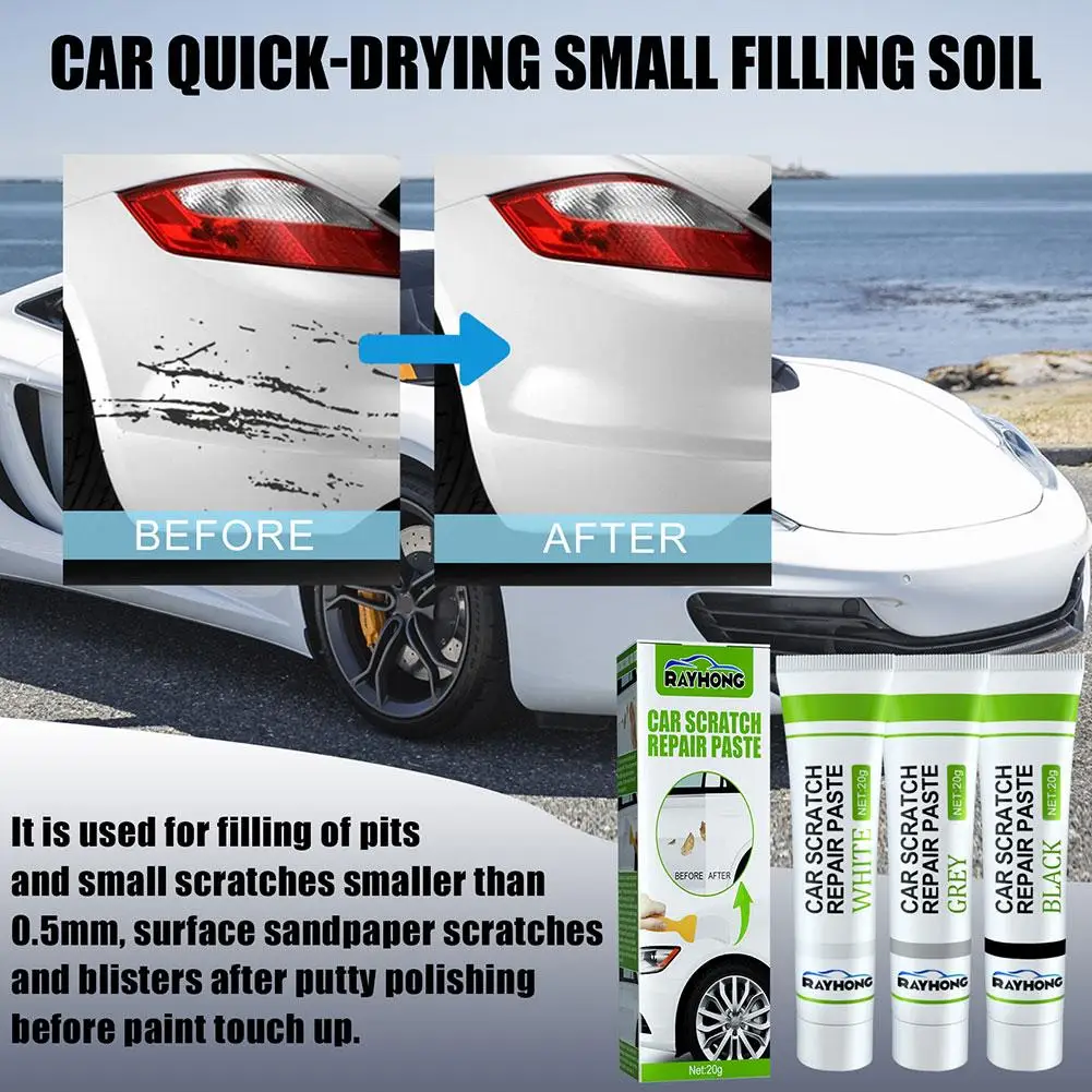 Car Body Putty Scratch Filler 20ml Quick Drying Putty Smooth Assistant Universal Repair Painting Auto Accessories Tool Pen U0o9