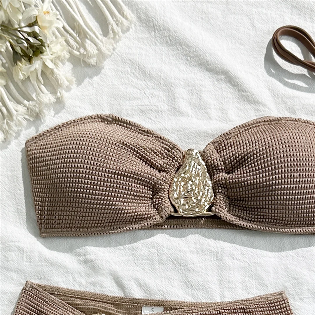 Mit Rock, hoch geschnittenem Beinausschnitt, brasilianischer Bikini, Damen-Badebekleidung, dreiteiliges Bikini-Set, Badeanzug, Badebekleidung, Schwimmbekleidung V6741 – Detail 33
