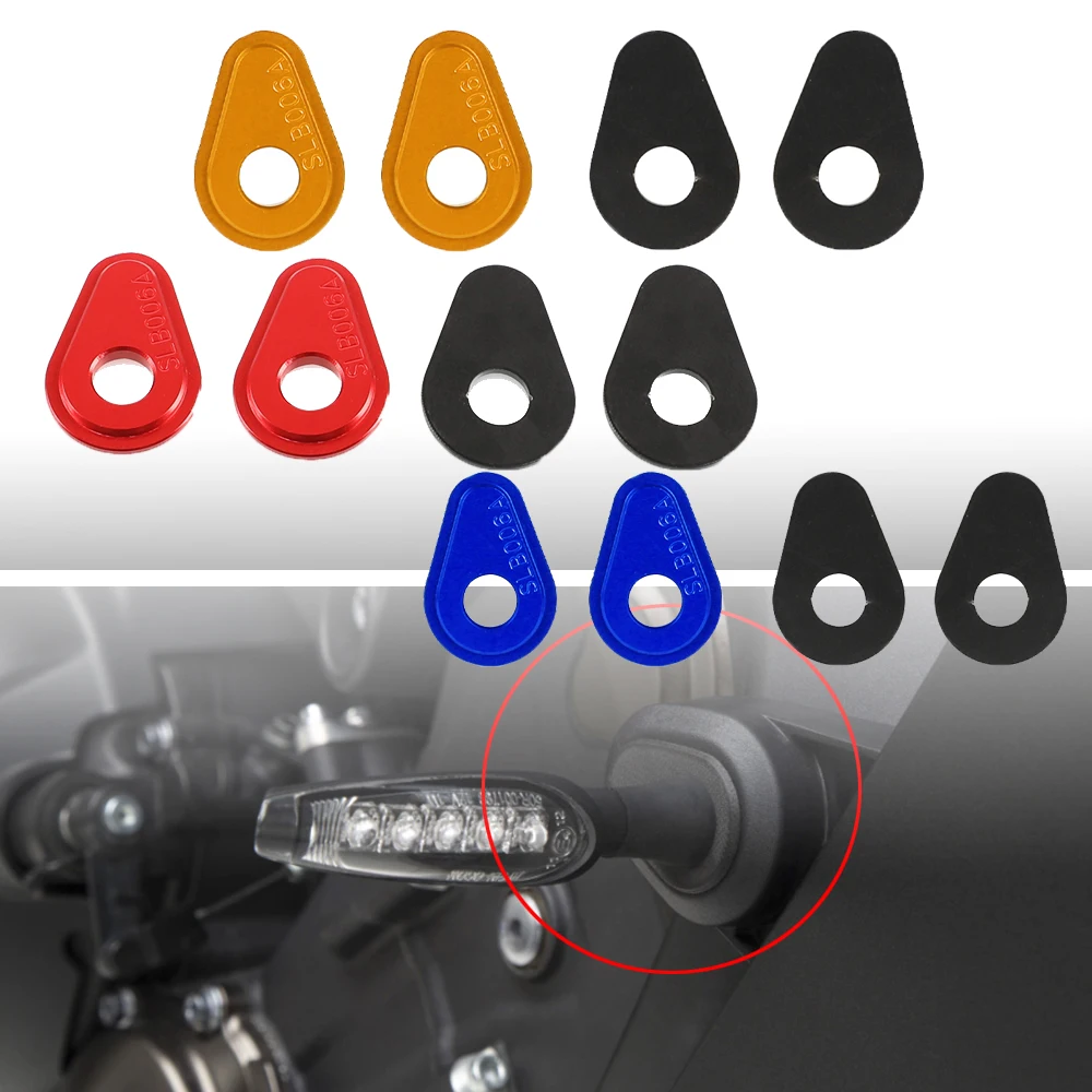 4Pcs/Set Motorcycle Turn Signal Indicator Spacer Adapter For Yamaha YZF R6 R3 R1 FZ1 FZ6 FZ8 MT-07 MT-09 TDM900 CR250 2011-2020