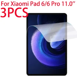 3 Packs PET Soft Film Screen Protector For Xiaomi Mi Pad 6 / 6 Pro 11.0 inch 2023 Protective Film For Xiaomi Pad 6Pro