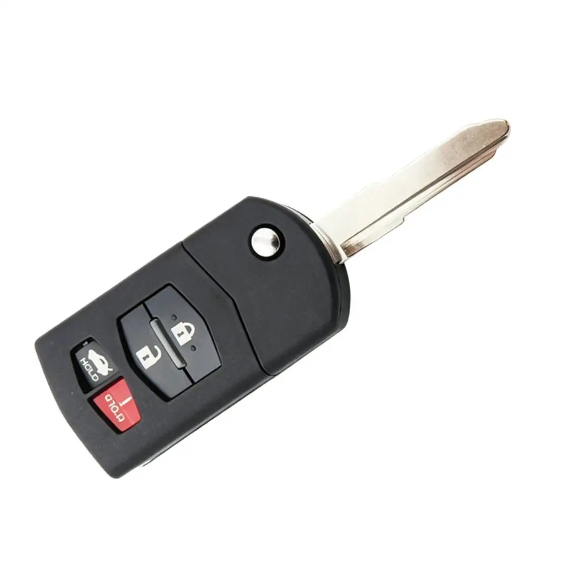 3+1 Button Flip Smart Key Fob Case Folding Key Shell Cover fit for Mazda 2 3 5 6 RX-8 MX-5