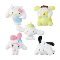 Sanrio Cinnamoroll Action Figure Kuromi Hello Kitty Melody Pom Pom Purin Pochacco Anime Dolls Figures Ornaments Kawaii Doll Toys