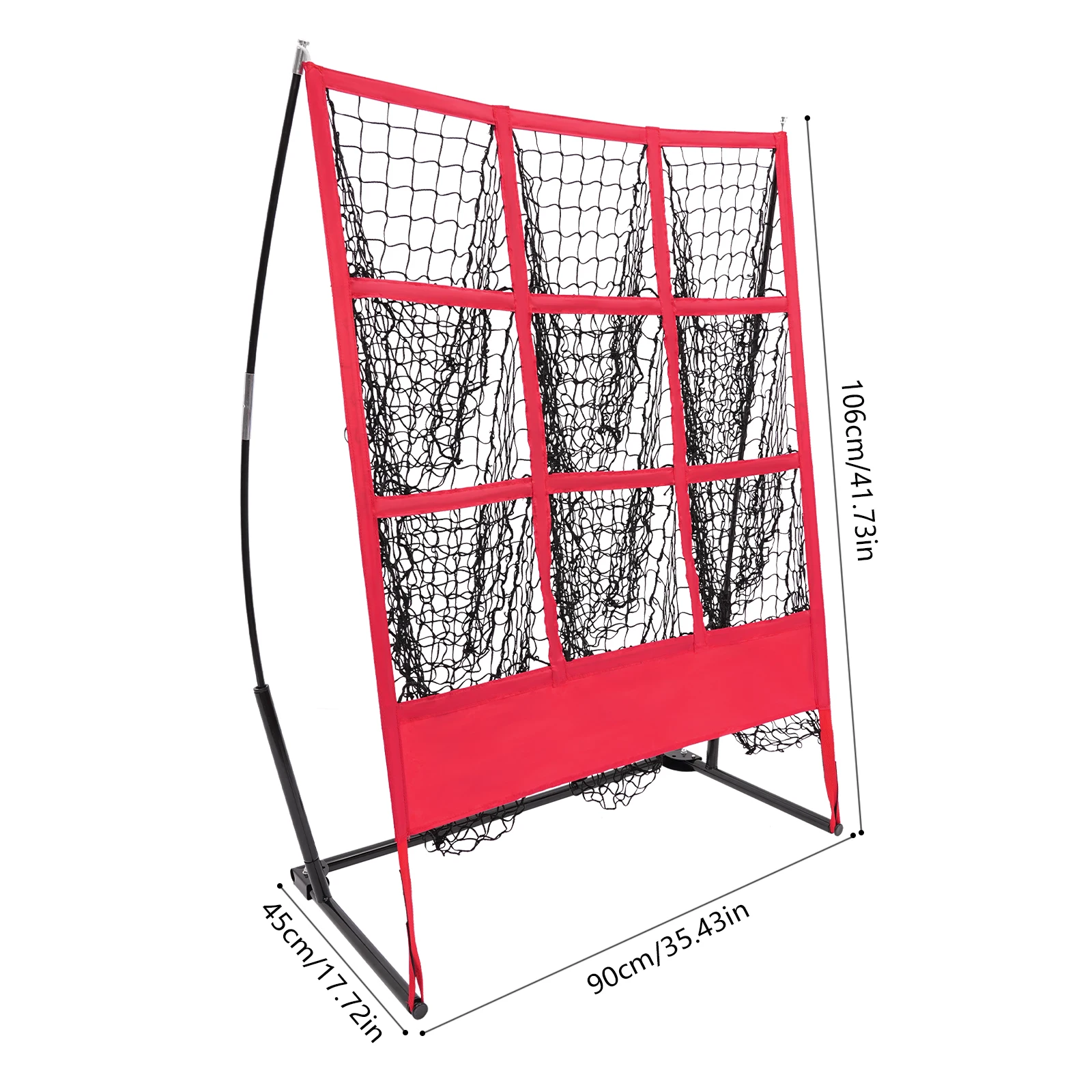 Nine-grid Design Practice Net Baseball Hitting Batting Catching Pitching Training Net Backstop Screen Equipment Training Aids