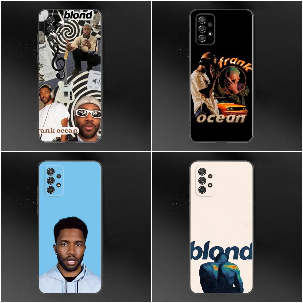 F-Frank Ocean B-Blonde Phone Case For Samsung S24,S23,S22,S21,S20,S10,S10E,S9 Plus FE Note 20 Ultra 10,9 Plus Black