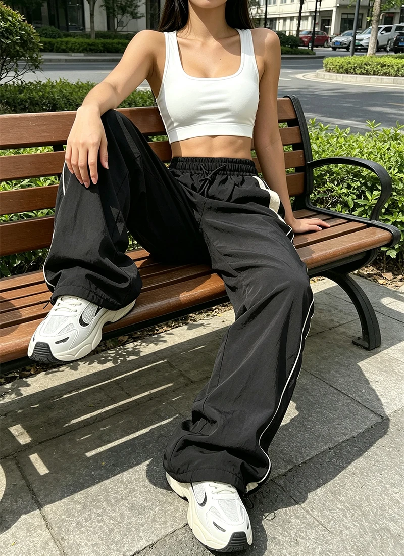 Women Baggy Harajuku Cargo Pan - Techwear Pants Tactical 评论和价格