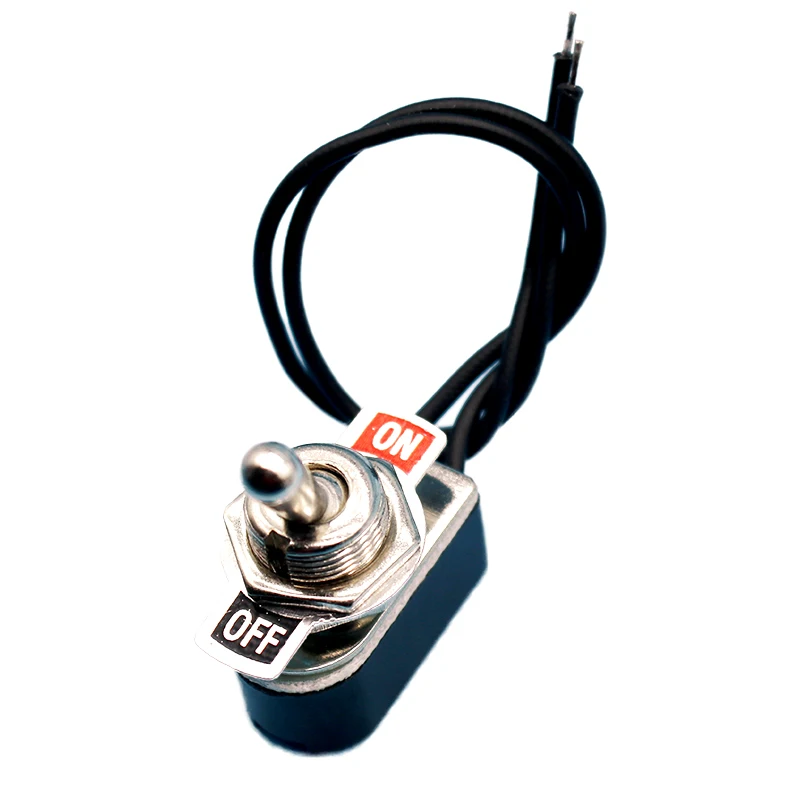 AC 250V 6A On/Off Prewired Standard Toggle Switch With Wire Cable KNS-1 SPST Contacts Switch Electrical Equipment