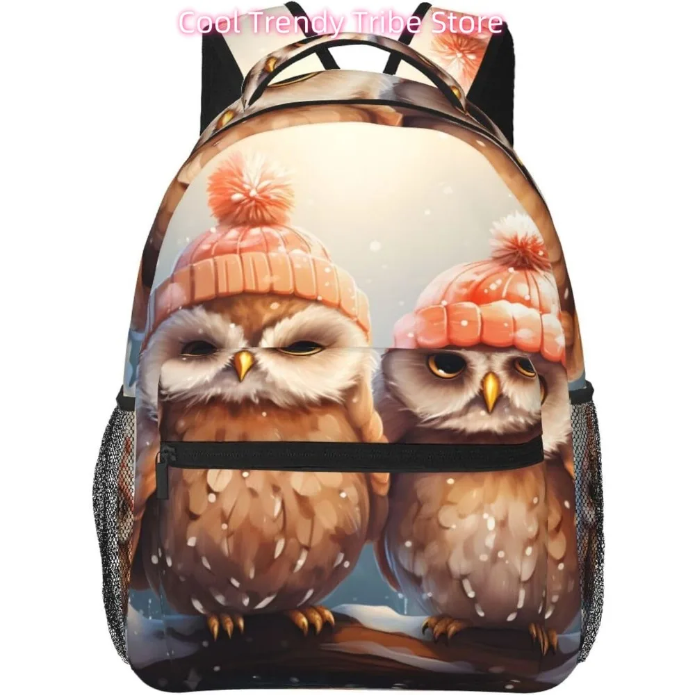

laptop bag back to school Cute Owl Lightweight Laptop Backpack Lightweight Multipurpose Travel Casual Daypack Unisex College Bac