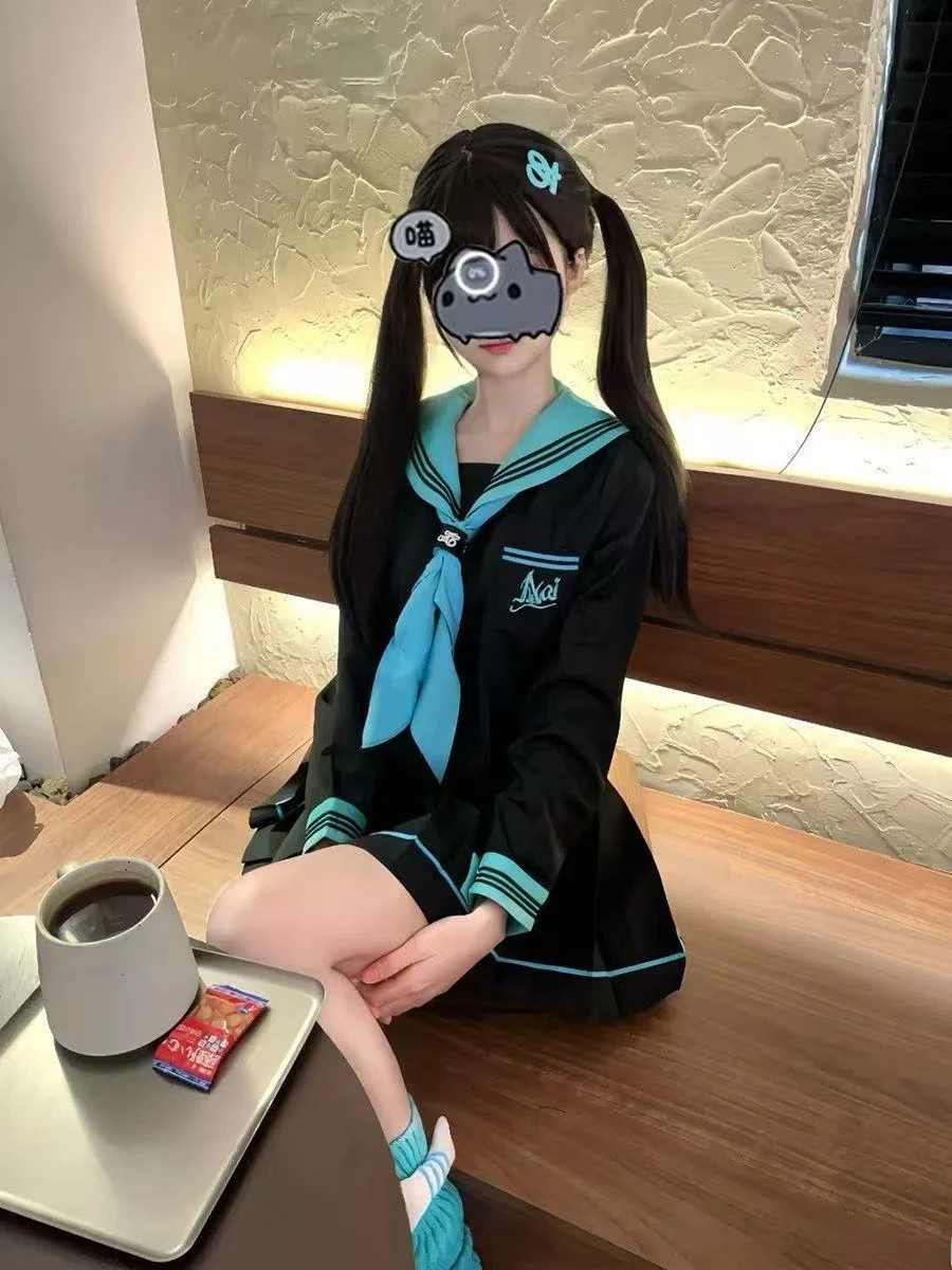 

Милый базовый комплект школьной формы JK с длинным рукавом: матросский костюм и юбка, осенняя коллекция, школьный стиль, смесовый полиэстер, стандартный крой