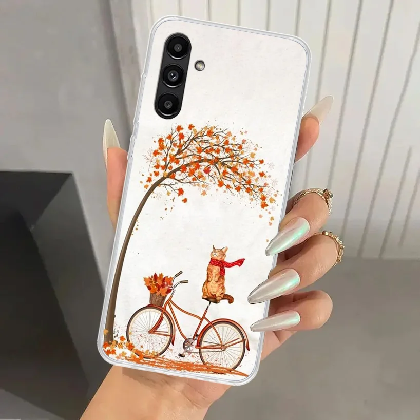 Pumpkin Happy Fall Autumn Phone Case for Samsung Galaxy A15 A25 A35 A55 A14 A24 A34 A13 A53 A12 A52S A23 A33 A24 A34 A03S A04S A