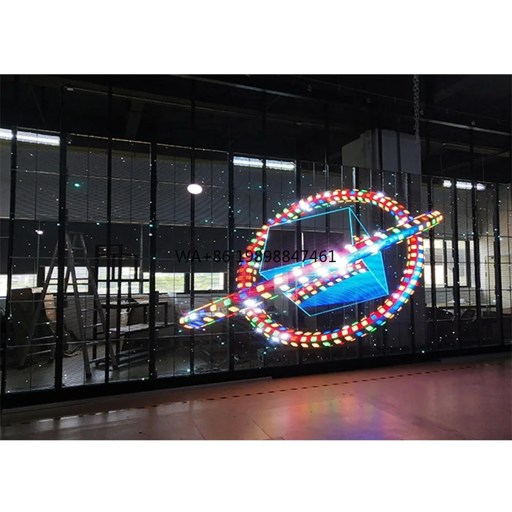 

LED VISUAL Indoor Full Color Transparent LED Screen Glass LED Display