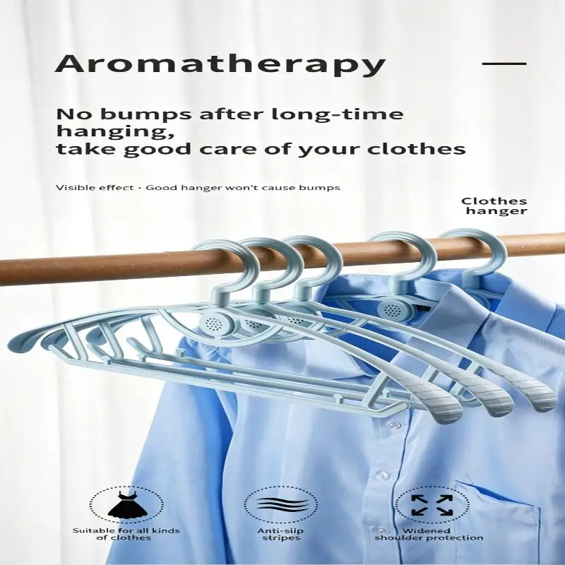 Aromatherapy Clothes Hanger Fresh Scented Rack Deodorizing Fragrant Organizer for Wardrobe Storage Laundry Room and Suitcases - view 2