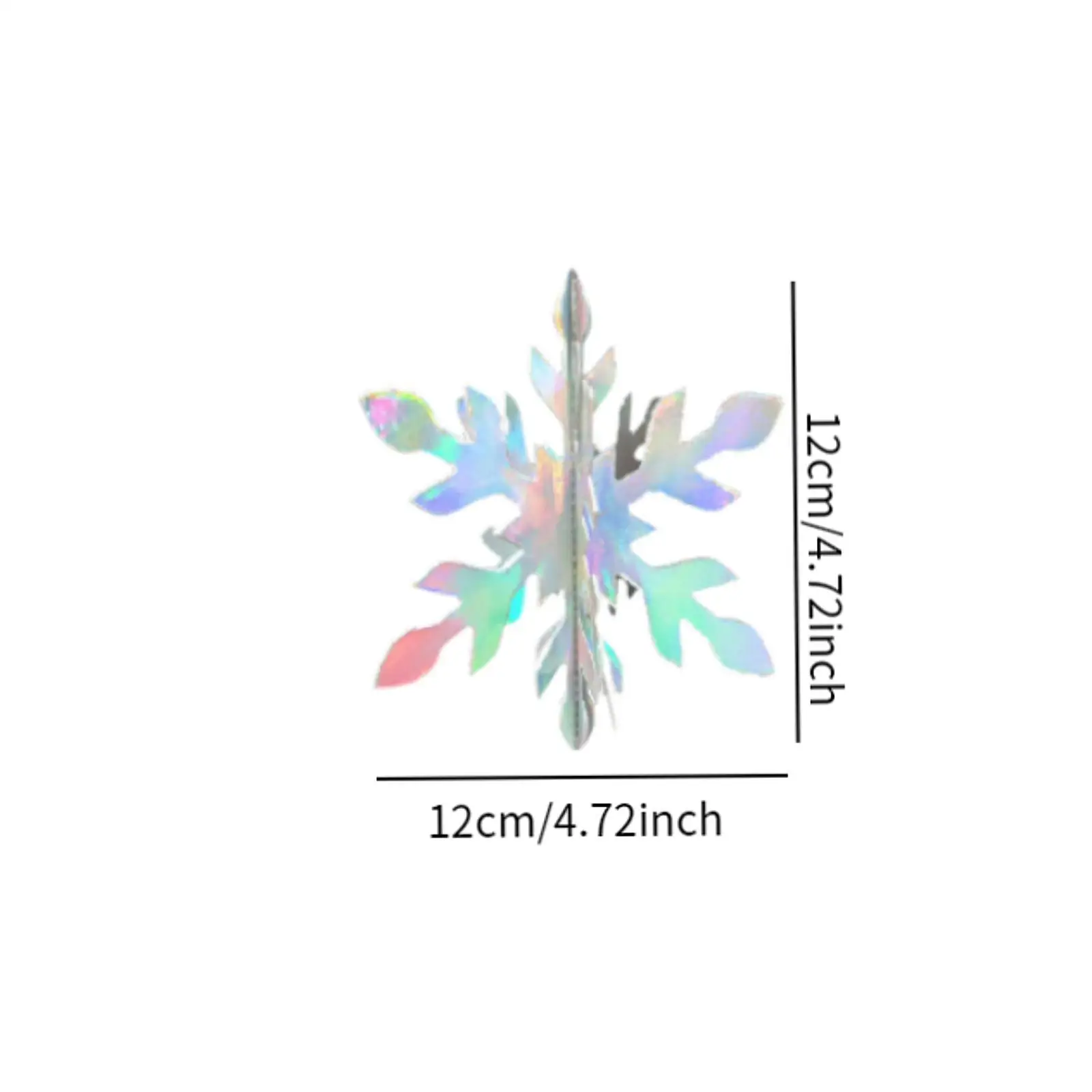 12x Kerst Sneeuwvlok Hangers Ornament Kerstversiering Nordic Creatief