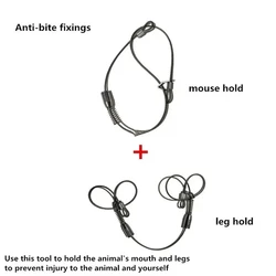 Fissatore Anti-morso trappola regolabile in filo di acciaio Mouse Hold Leg Hold strumento di ritenuta per piedi per maiale cinghiale Big Dog