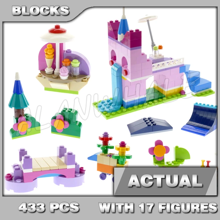 433pcs Unikingdom Creative Brick Box Castle Skate Park Market Place 11019 Building Block Set Compatible With Model