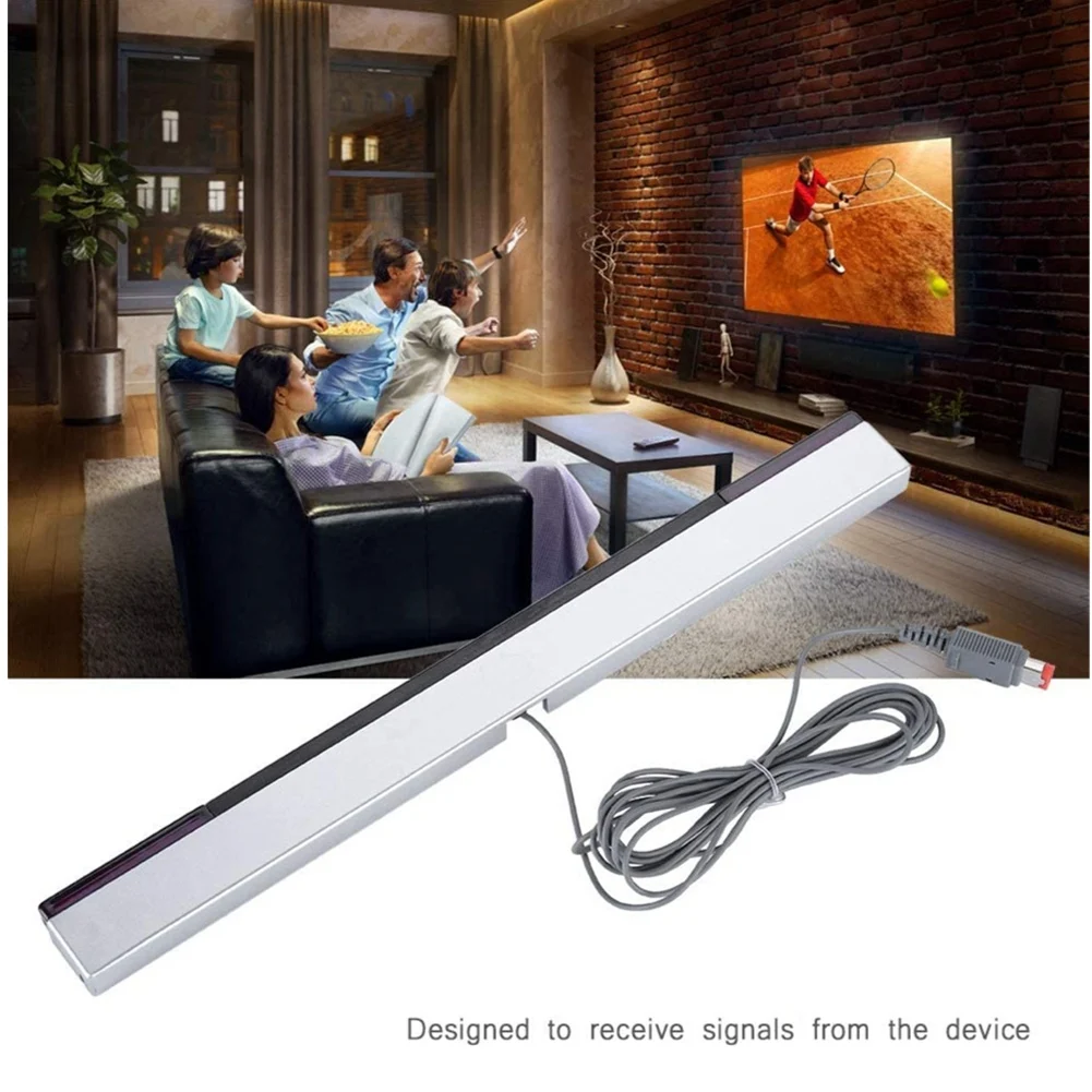 Game Accessories for Wii Sensor Bar Wired Receivers IR Signal Ray USB Plug Replacement Sensor Bar Reciever for WII/WIIU