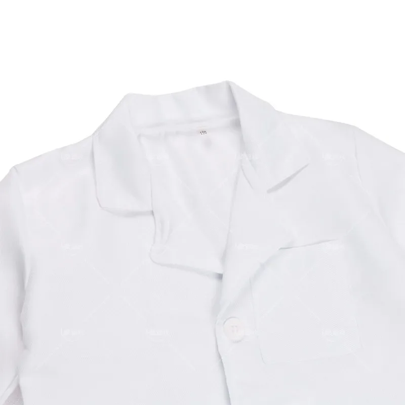 Bata blanca de laboratorio para niños y niñas, ropa de trabajo para médicos, uniforme de Hospital para fiesta de juegos de rol, almacén