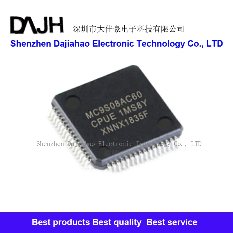 1pcs/lot MC9S08AC60CPUE QFP-64 8-bit microcontroller embedded chip MC9S08 MC9S08AC60