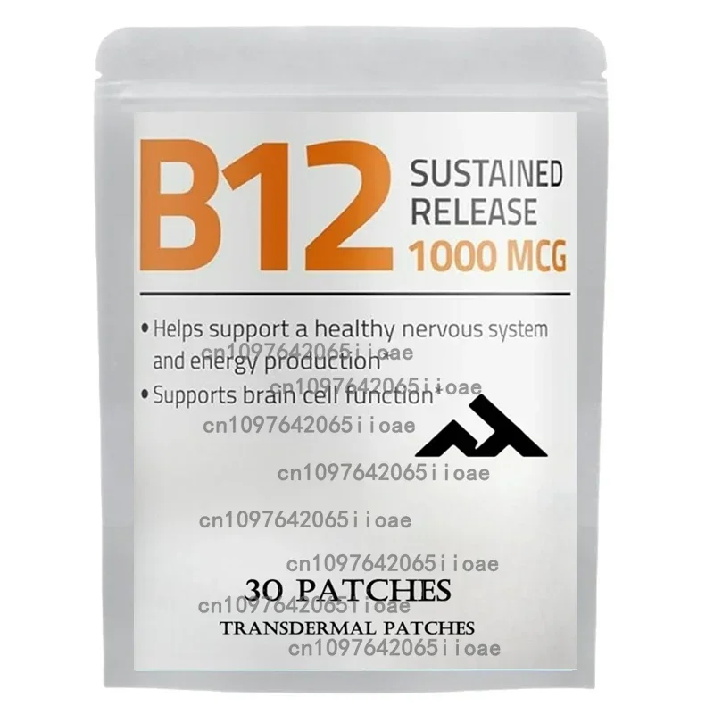 

30 Patches B12 Patch Transdermal Patches Daily B12 Patches, Self-adhesive Natural Blend Patches