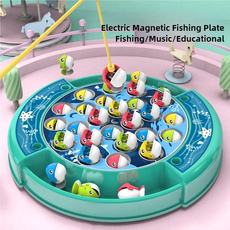 مجموعة ألعاب صيد السمك للأطفال، ألعاب مائية للطفل، قضيب مغناطيسي وأسماك مع ألعاب رياضية خارجية قابلة للنفخ للأطفال