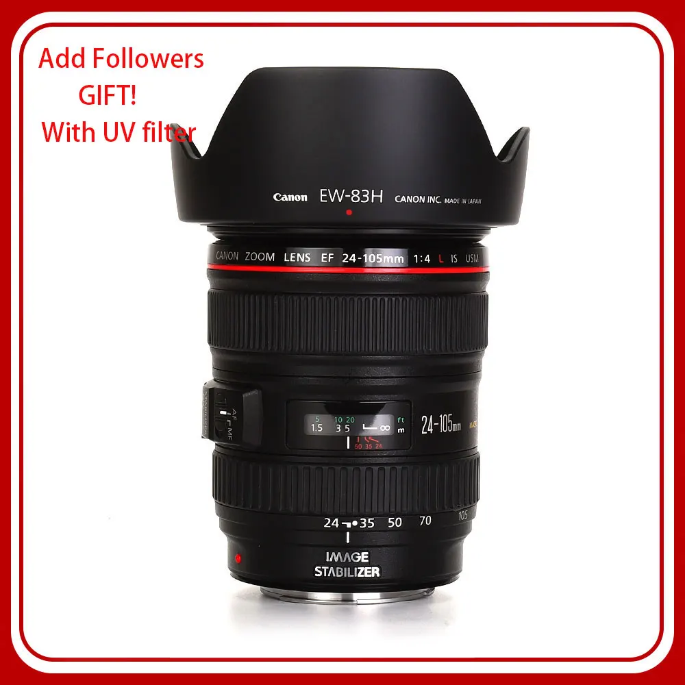 Canon EF 24-105mm f/4 L IS USM Lens for Canon EOS SLR Cameras