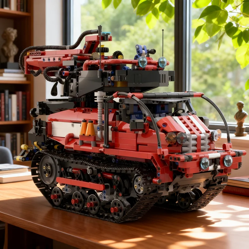 

3425 деталей MOC: Техническая модель пожарной машины, конструктор, подарок для самостоятельной сборки, креативный коллекционный декор, премиум-класс, для взрослых и детей, для дома и офиса